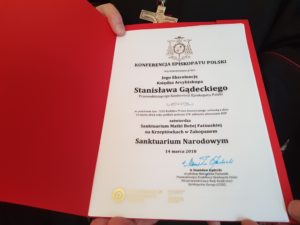 dekret Sanktuarium Narodowe